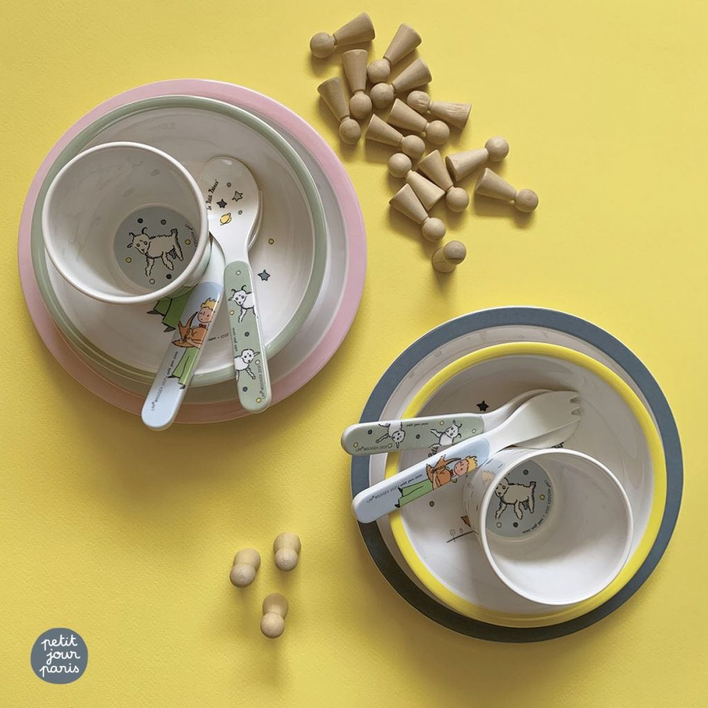 Coffret en mélamine le petit prince rose 5 pièces - Visuel 2